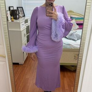 Elegant Purple Women's Dress